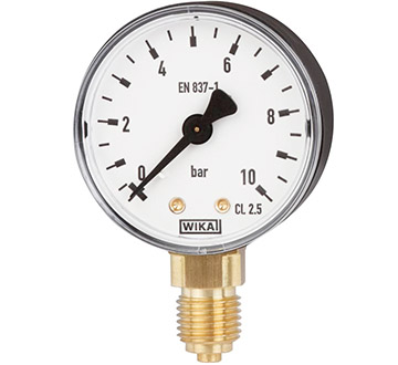 Model 111.10 Bourdon tube pressure gauge